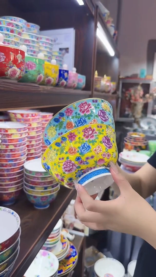 瓷片6英寸面碗2个景德镇陶瓷