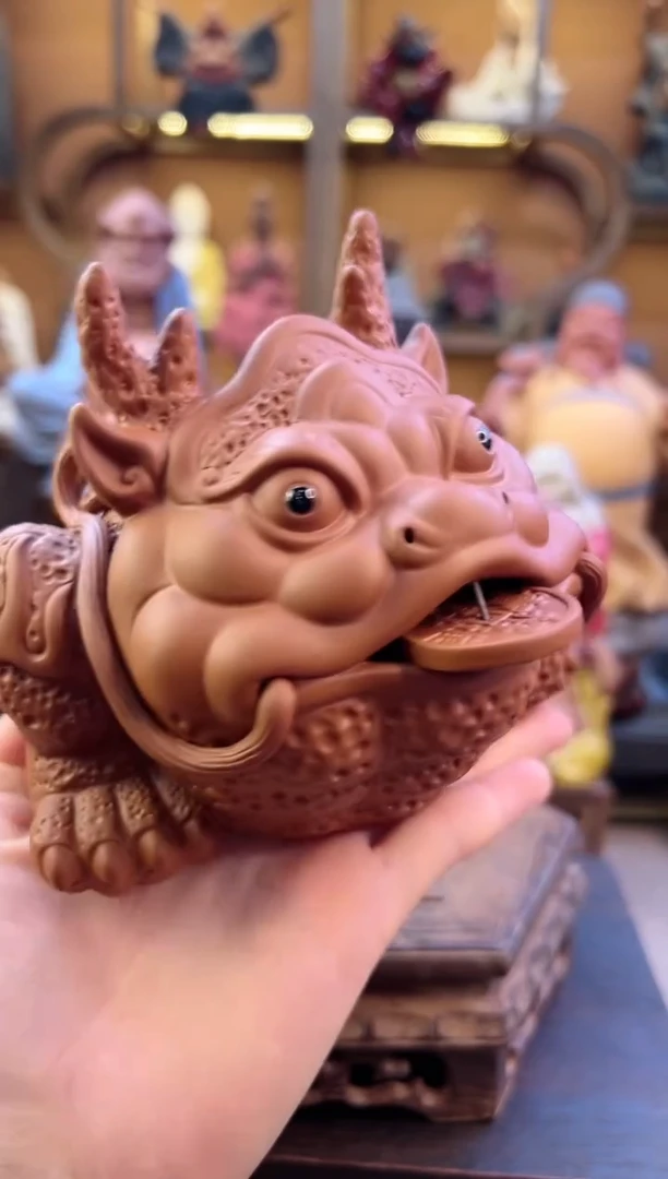 紫砂茶宠器闵茶宠摆件