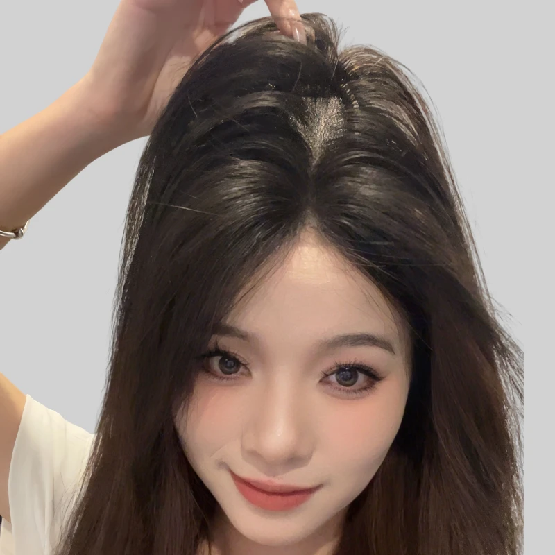 发知发-假发片真人发丝女轻薄无痕八字蓬松补发片FLY系列轻盈发片
