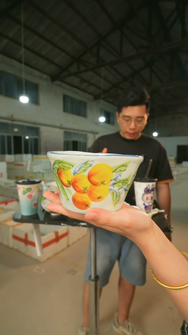 陶瓷景德镇高温釉下手绘陶瓷