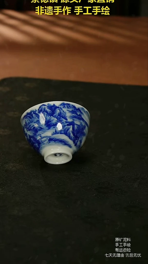 摆件景德镇陶瓷手工手绘