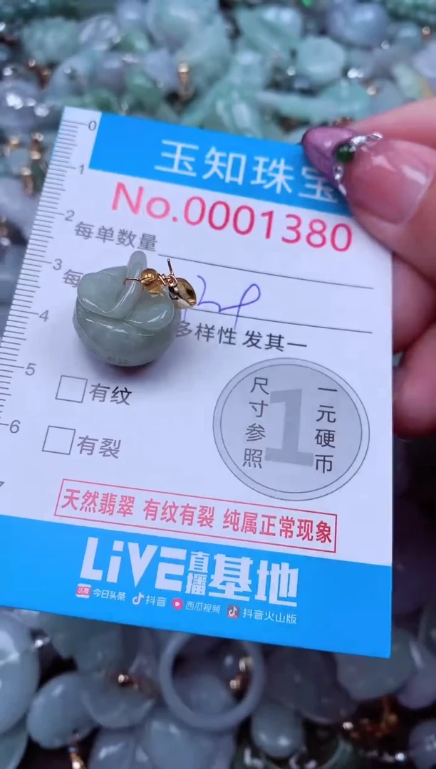 吊坠(不含链)未镶嵌翡翠1380