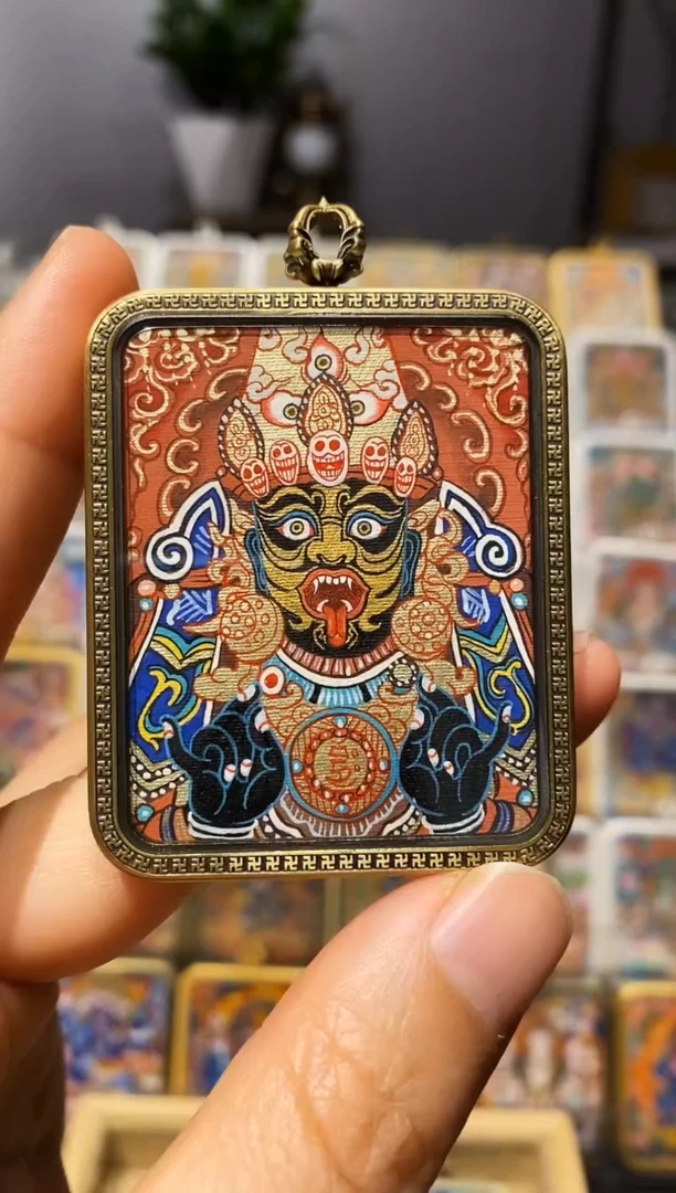 【闪购商品】吊坠热贡唐卡手绘作品