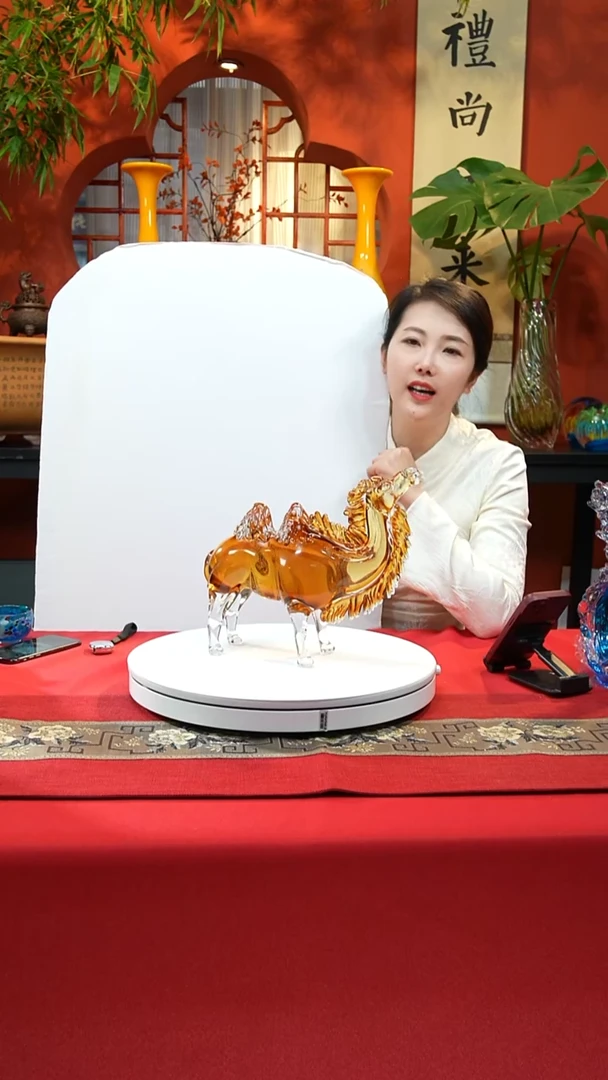 手工艺品琉璃金骆驼
