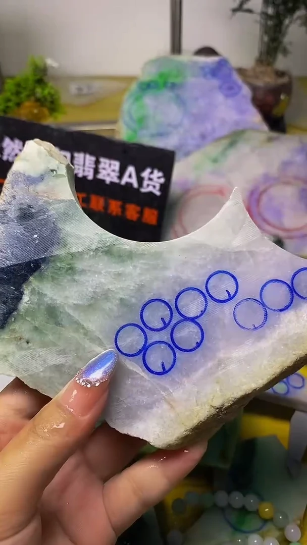 翡翠裸石未镶嵌天然缅甸翡翠A货104