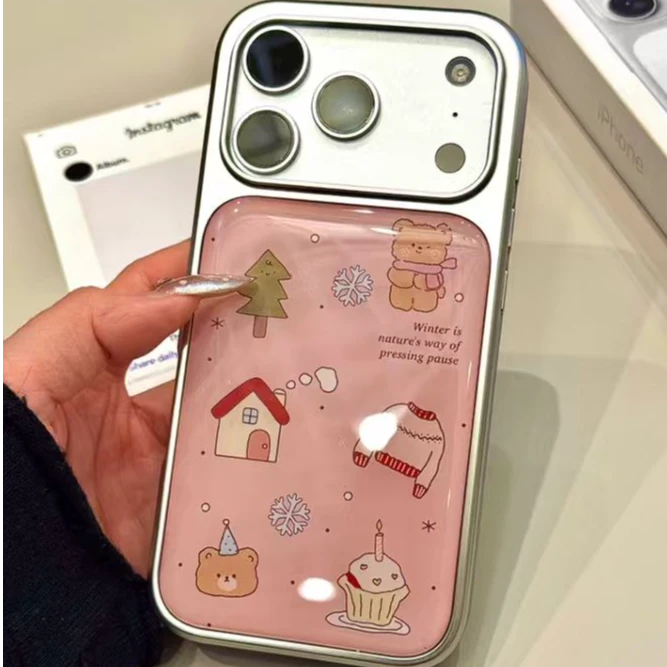 雪花小狗狗适用苹果17手机壳iPhone16Pro高级12/15Pro女/14proMax