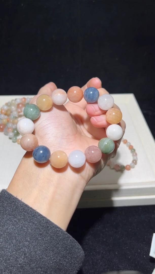 未镶嵌手串水晶96彩兔毛出厂价默认微瑕不退换14+