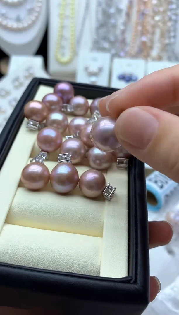 淡水珍珠银S925镶嵌吊坠(不含链)多样性发其一