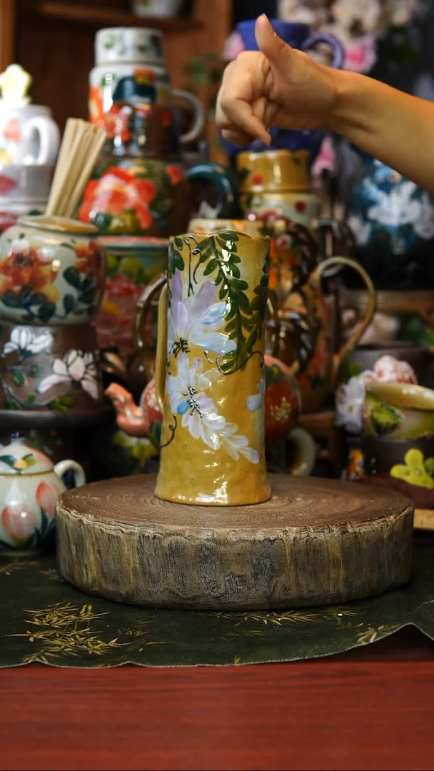 花瓶/杯子/碗52景德镇手工高温釉下彩