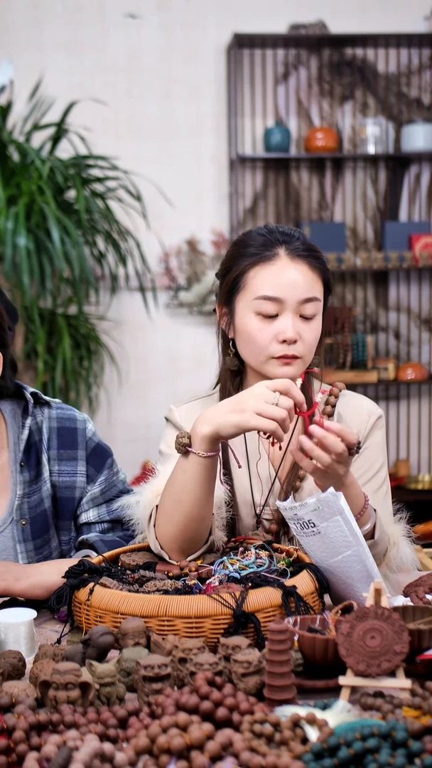 木渡木香身丸六瓣花手绳款黑色手绳