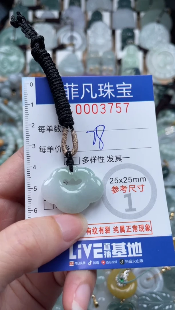 翡翠未镶嵌颈饰00..3757