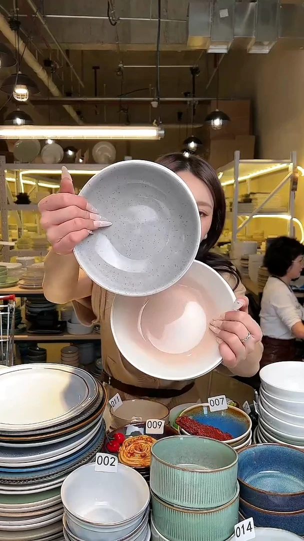 瓷250 外贸尾货高温釉下彩陶瓷餐具默认微瑕