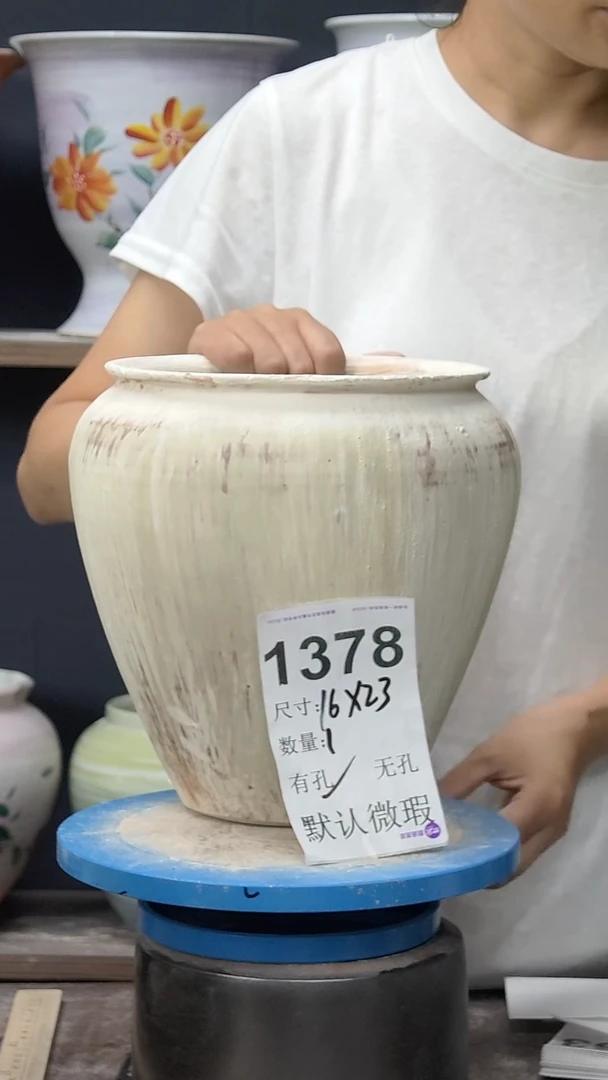 江西景德镇花盆微瑕1378