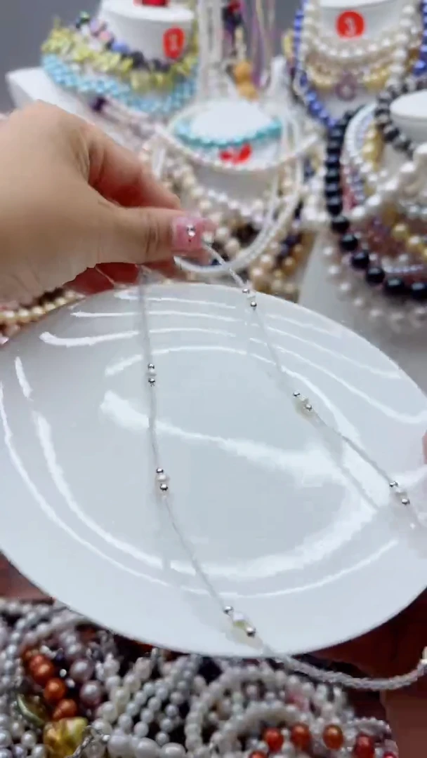 淡水珍珠未镶嵌颈饰1
