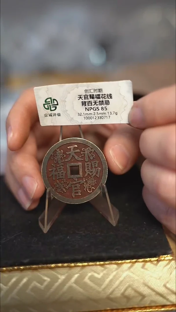 编号1613百无禁忌背天官赐福（配脖挂）