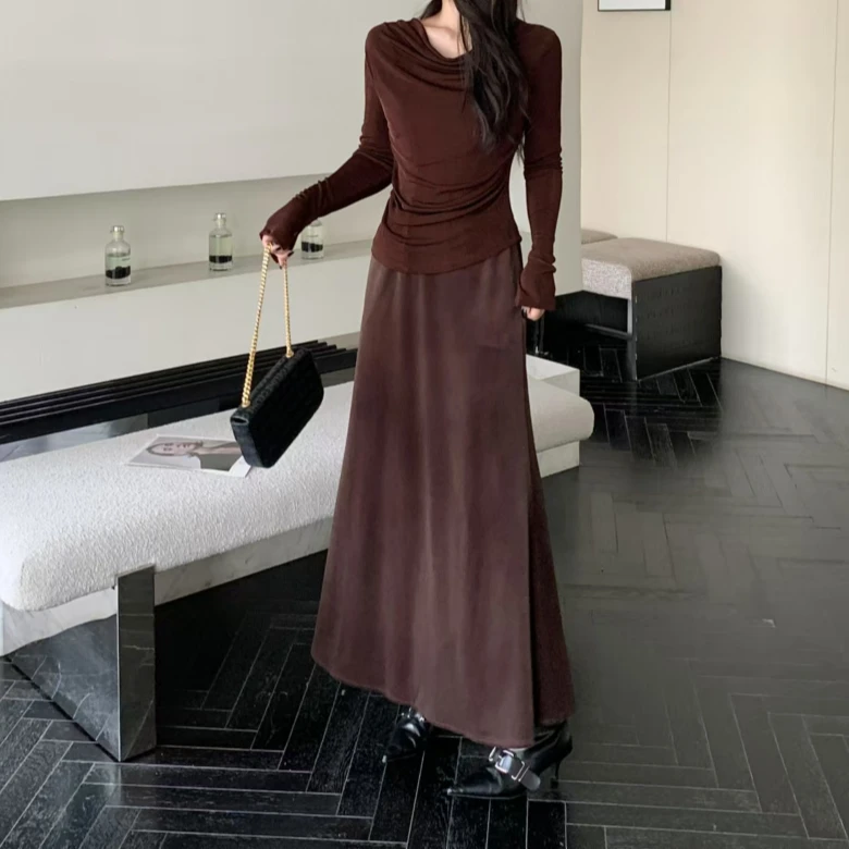 【诗语专属】CHICHY设计感百搭长袖套头上衣小衫CB1E002251