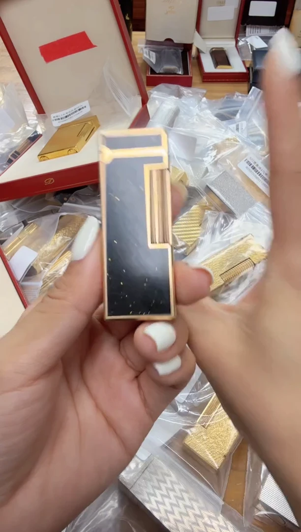 纯铜15  登家黑漆洒金薄登