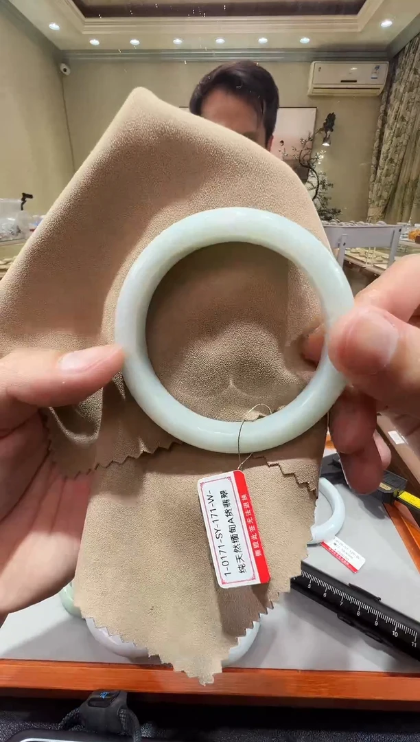 纯天然缅甸A货翡翠手镯54-55mm-1-171号