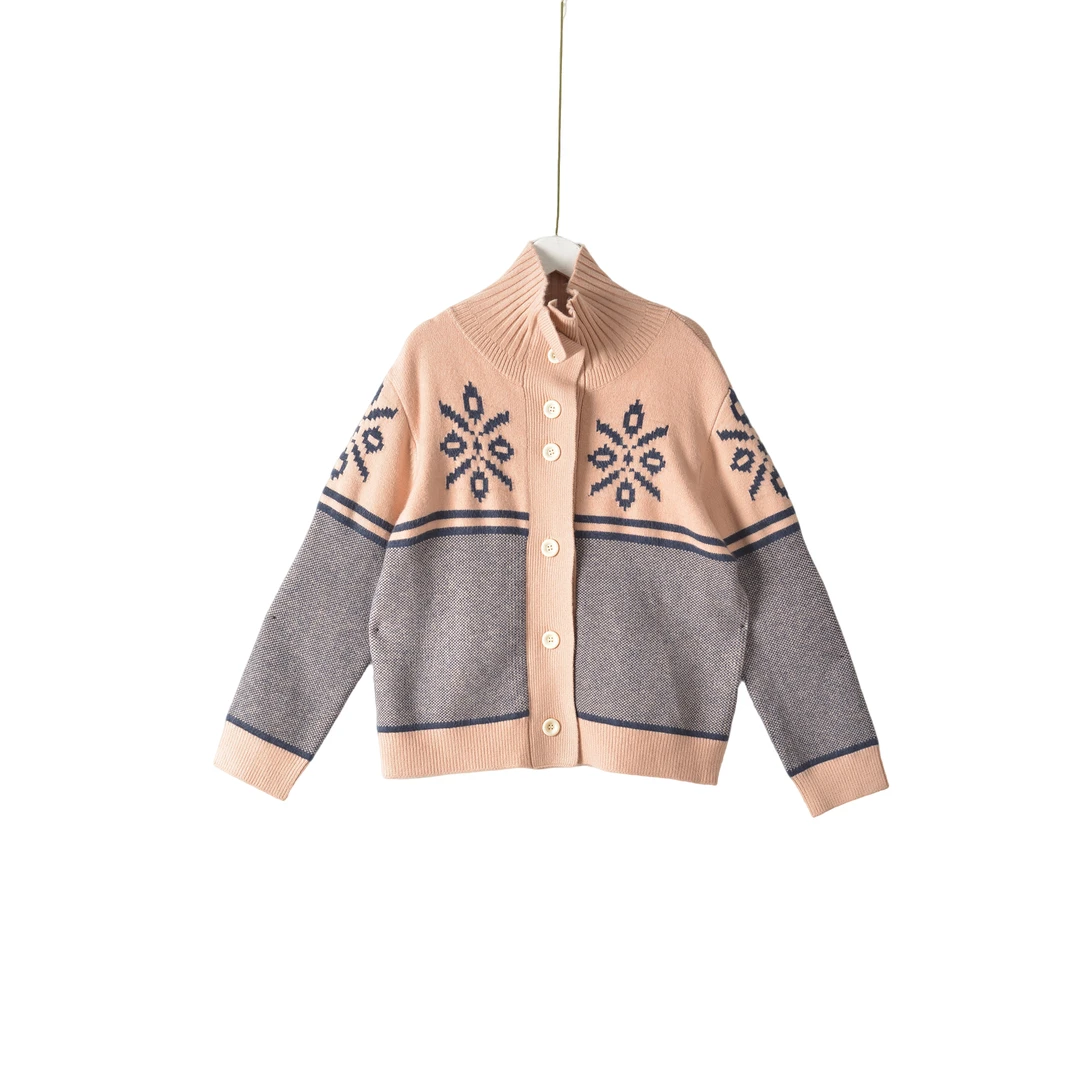 【】深圳时尚女装WNC-毛衫开衫0026-粉色均码