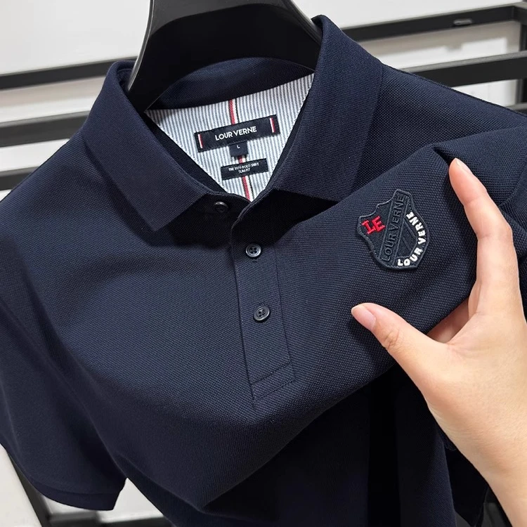 Zero Degree North100%纯棉短袖POLO衫男翻领夏季珠地棉百搭T恤衫