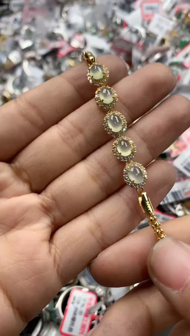 银S925镶嵌戒指翡翠12                8