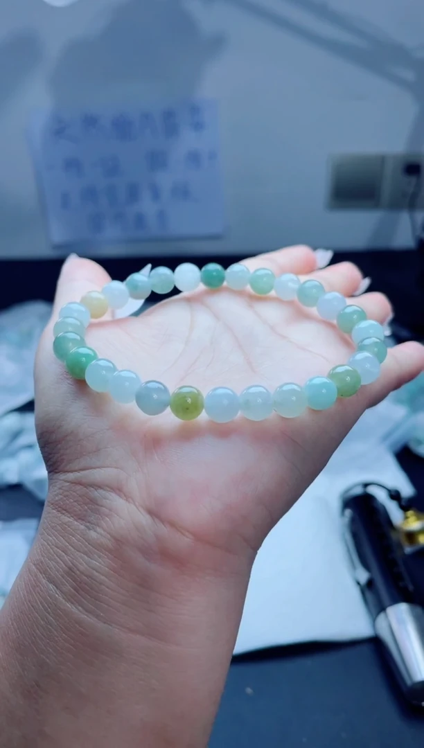 未镶嵌定制翡翠珠串