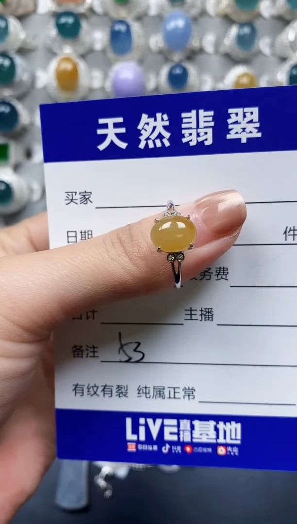 【闪购商品】翡翠戒指银S925镶嵌0053