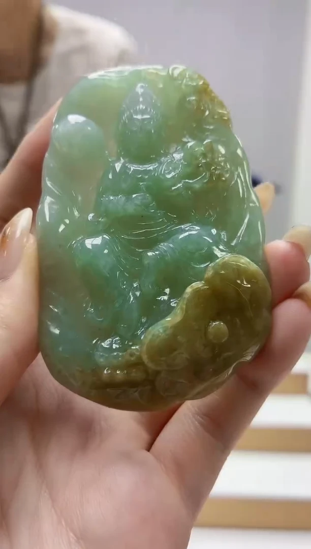 未镶嵌定制翡翠4812jw-毛货挂件48