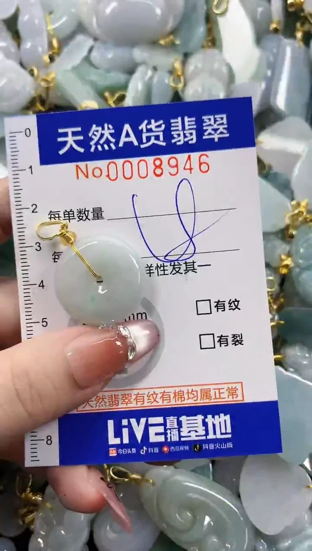 颈饰未镶嵌翡翠天然A货翡翠