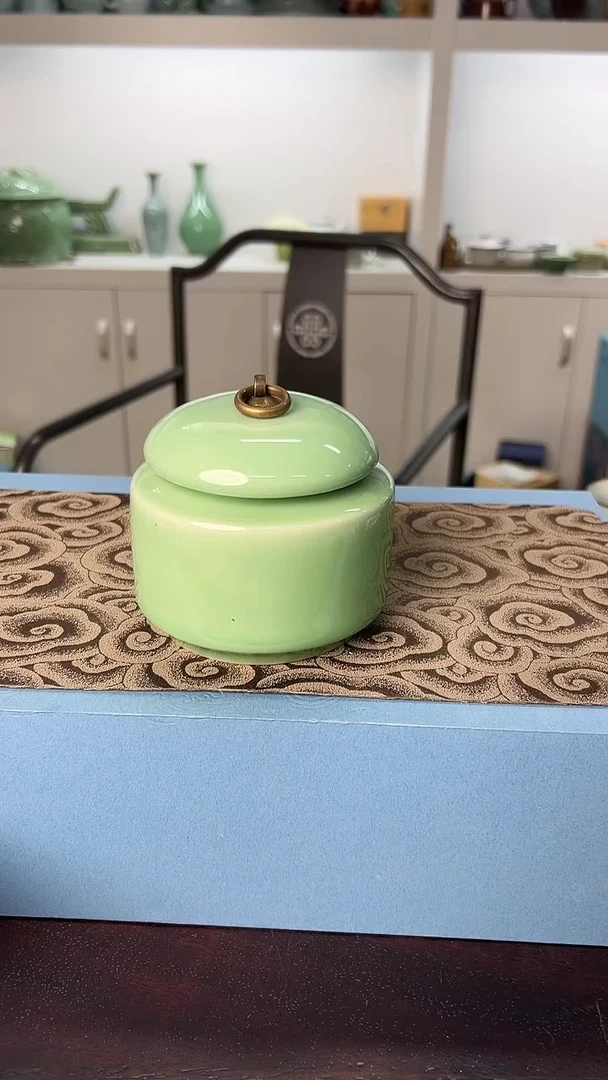 龙泉云间青瓷小米茶器