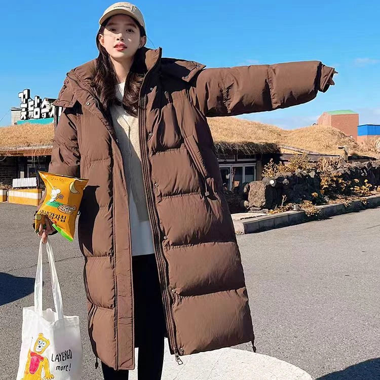 【现货清仓一件不留】1长款羽绒服女2025年冬季新款加厚白鸭绒