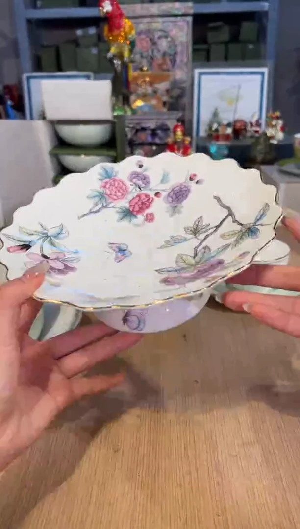 【闪购商品】杯68兔小姐蝶恋花果盘