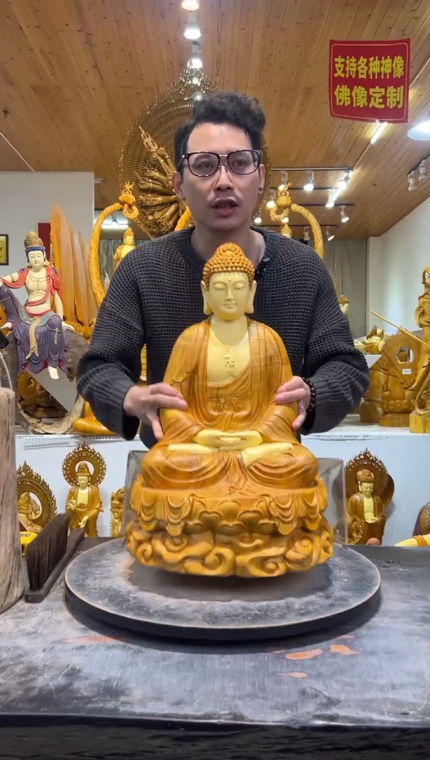 香樟木释迦摩尼50cm高