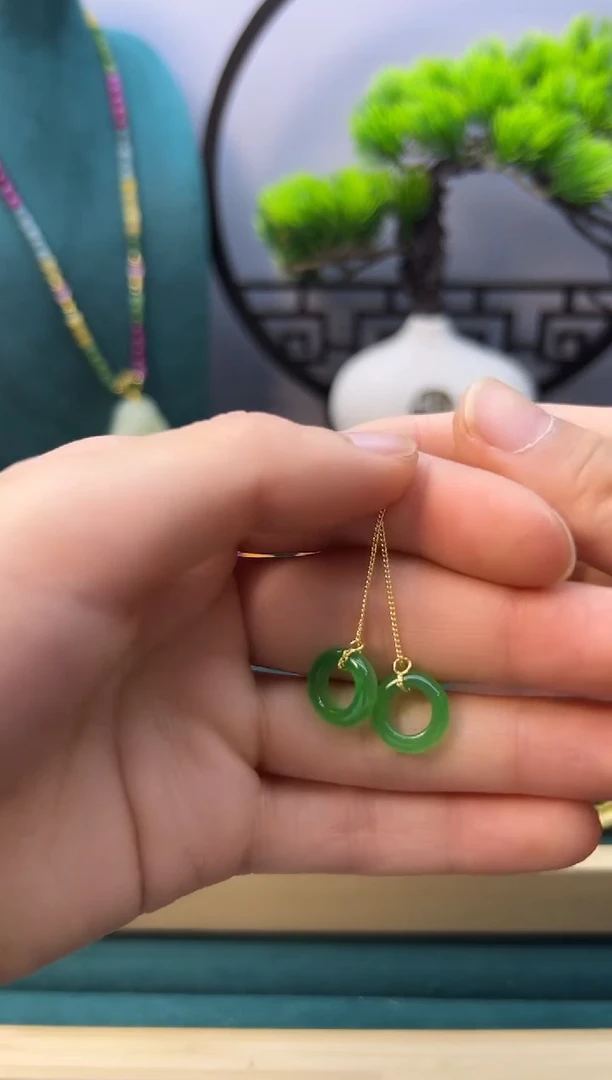 【闪购商品】翡翠颈饰14K金镶嵌E225