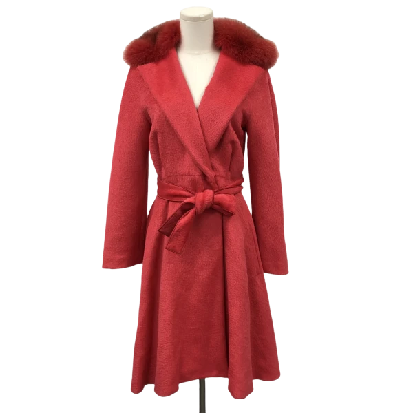 妃鱼/麦丝玛拉/羊驼毛/大衣/95新/M1/24