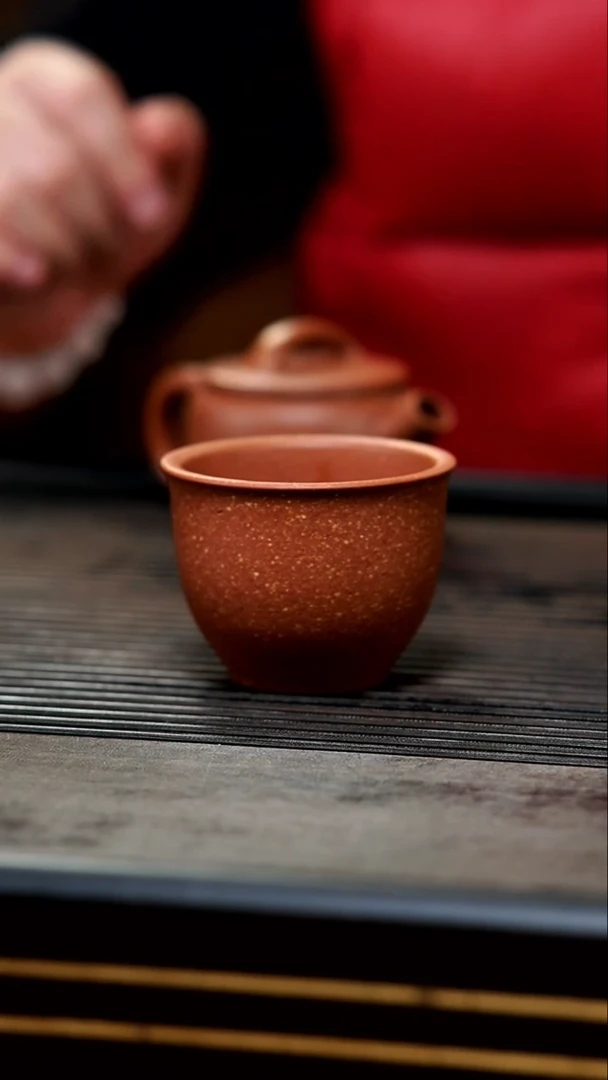 【闪购商品】紫砂茶壶04-五彩降铃铛杯120cc