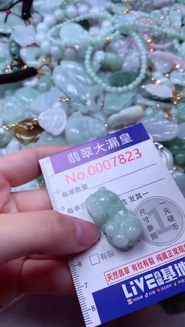 吊坠(不含链)未镶嵌翡翠7823