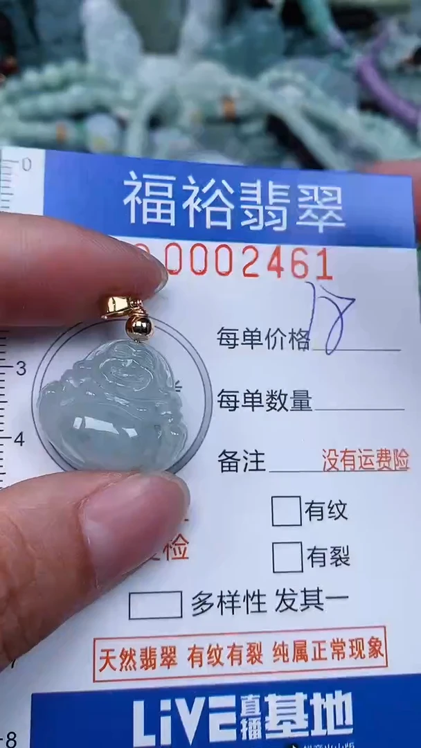 翡翠未镶嵌颈饰...0002461