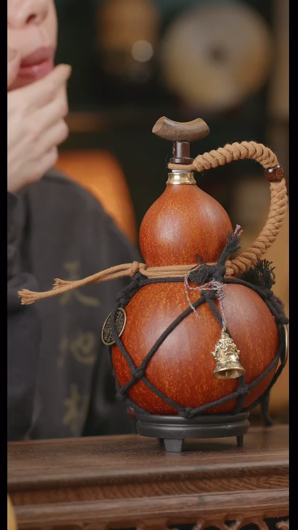 【闪购商品】305号精品天然大漆工艺防渗内胆酒葫芦~
