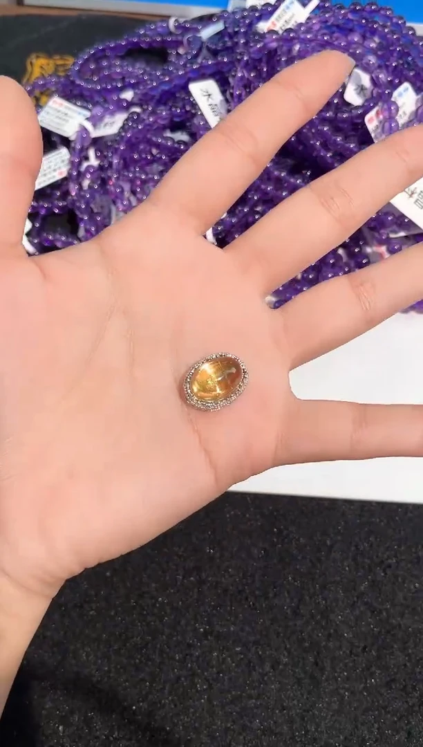 【闪购商品】水晶手链未镶嵌10号黄水晶魔盒配件