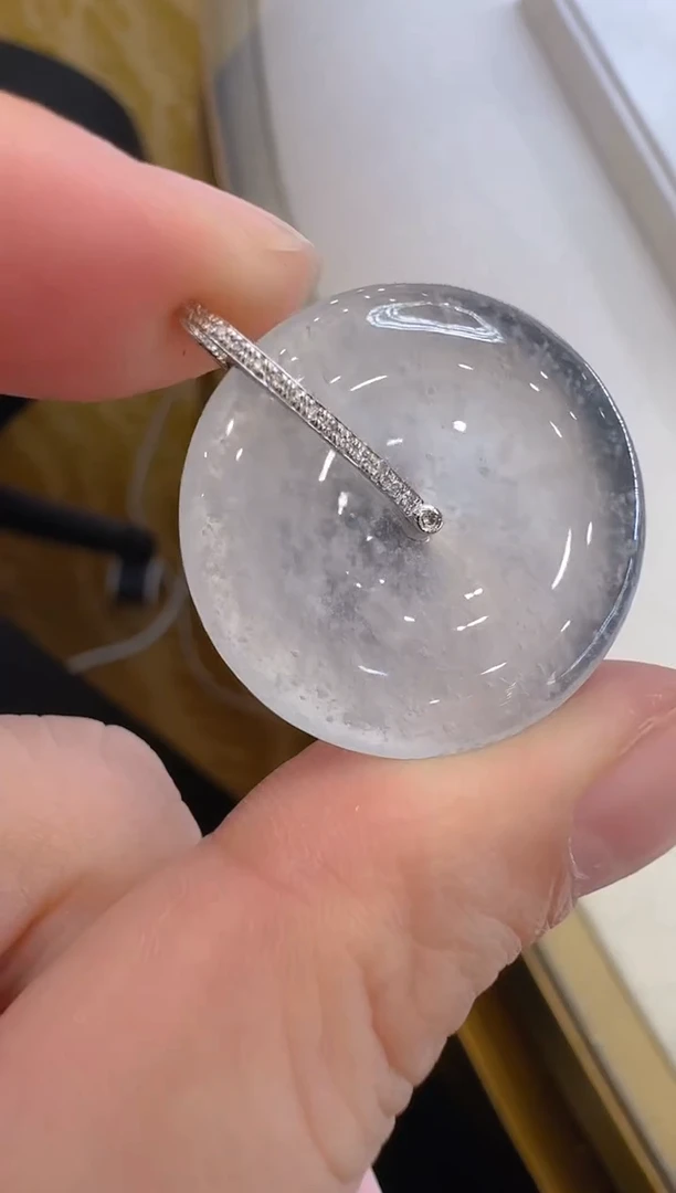 翡翠18K金镶嵌吊坠(不含链)多样性团购发一件