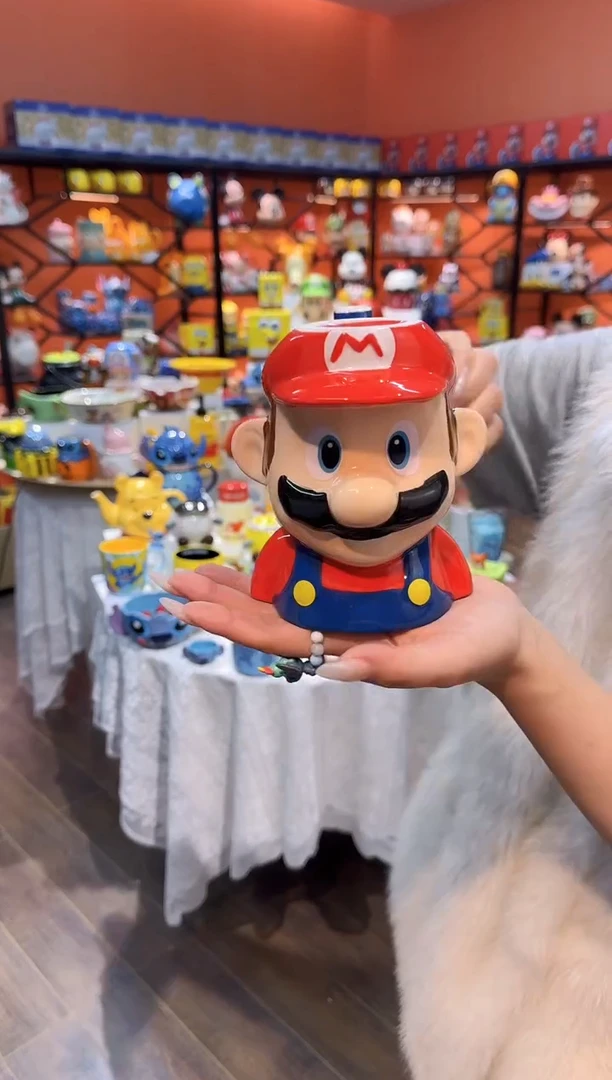 瓷片@@马里奥陶瓷倒置杯