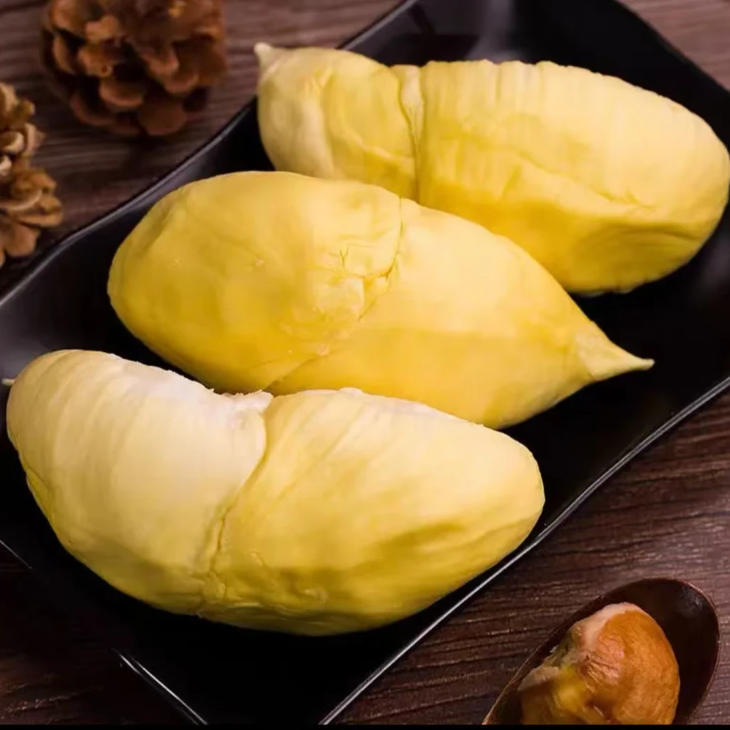 榴莲纯果肉A+果 液氮冷冻金枕榴莲肉 香气浓郁1200g/盒 5-7包左右