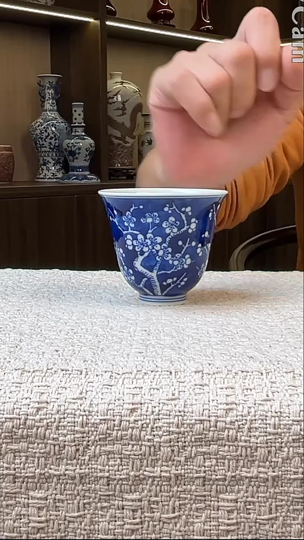 瓷片景德镇毛仔柴窑杯