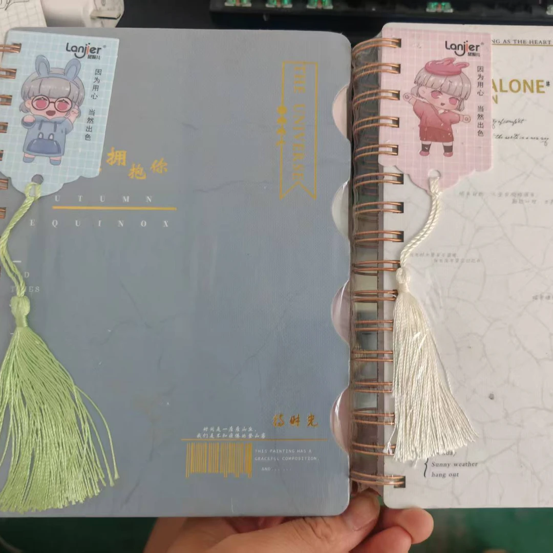 超厚线圈本   125张 蓝姬儿分类线圈本