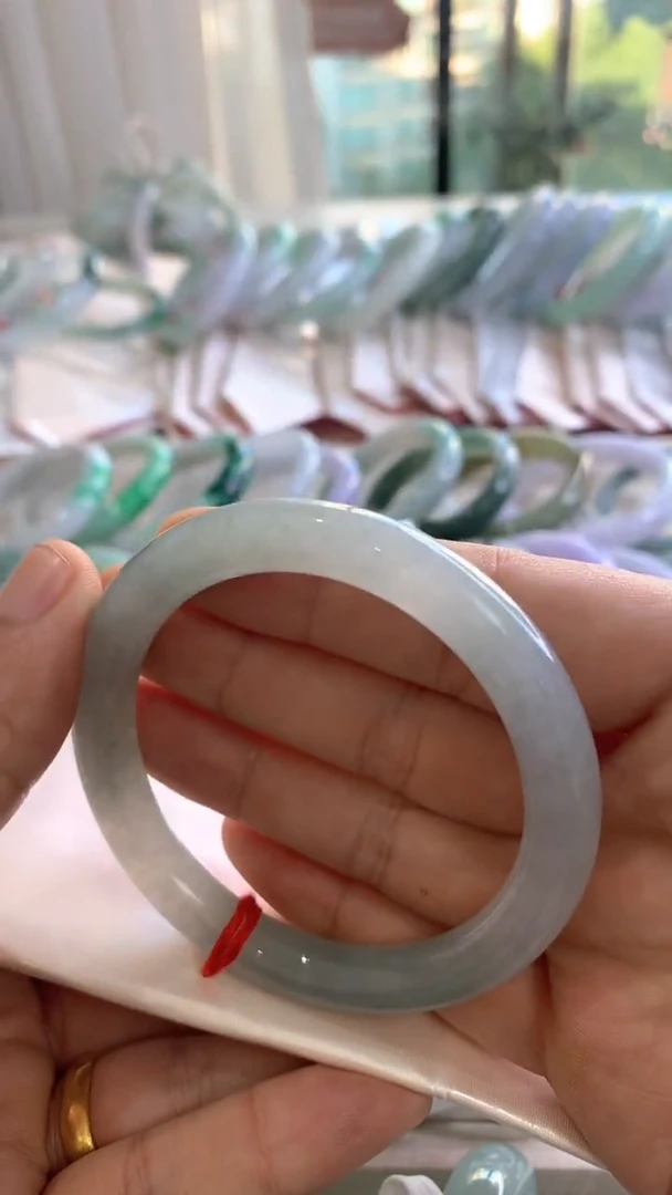 未镶嵌手镯翡翠冰圆条54.7