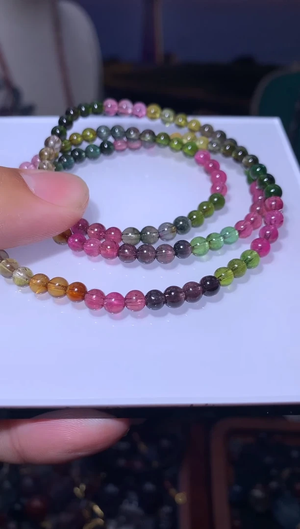 未镶嵌手串碧玺碧玺三圈