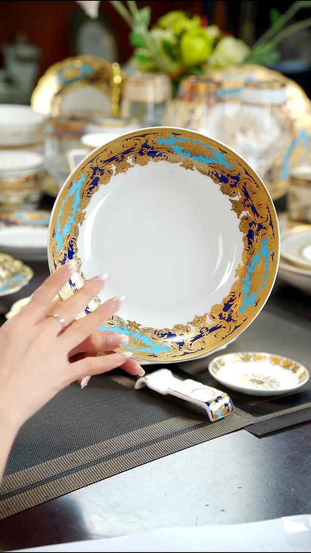 瓷片8英寸菜盘  1个