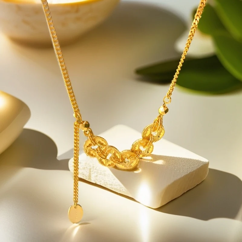 惠时高奢--五帝钱招财进宝项链c126 KQ