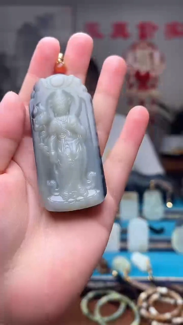 和田玉未镶嵌挂件1